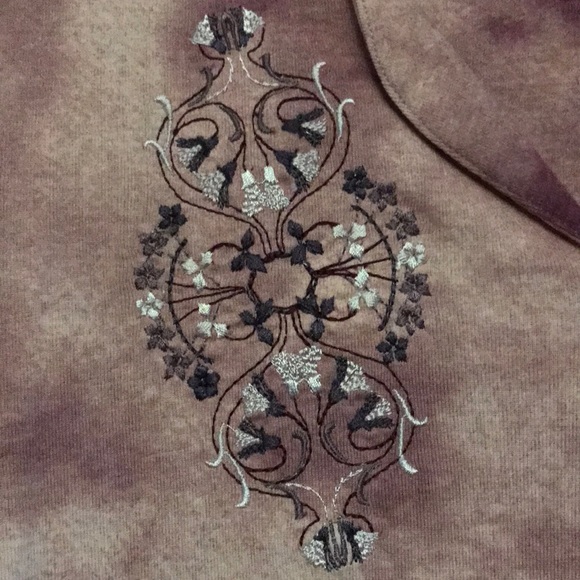 Embroidered multi colored pink blouse. - Picture 2 of 4